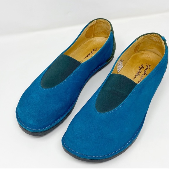 Gudrun Sjoden Shoes Gudrun Sjoden Blue Suede Slip On